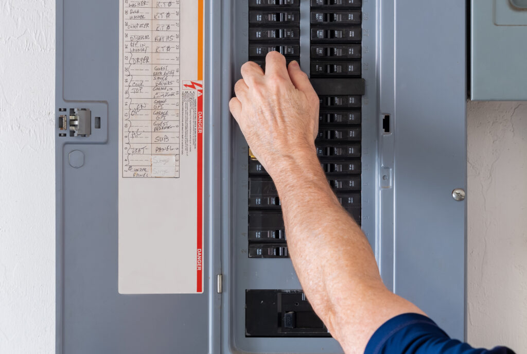 Circuit panel being reset in Lexington, Kentucky