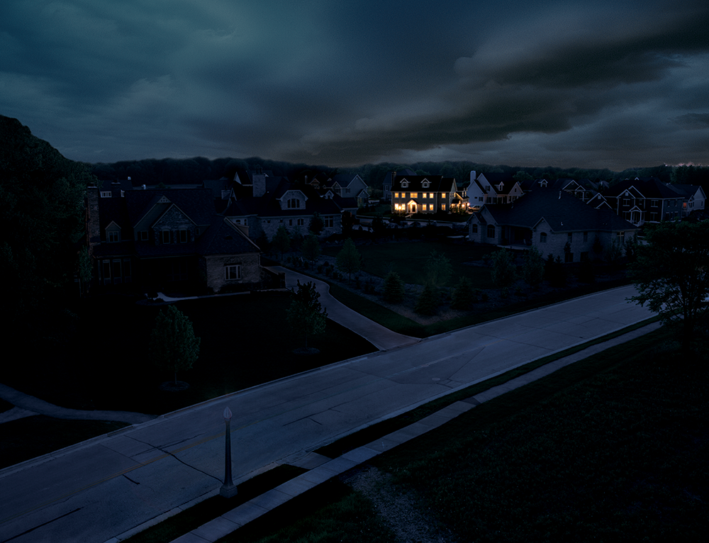 Generator lighting a home in Lexington Kentucky